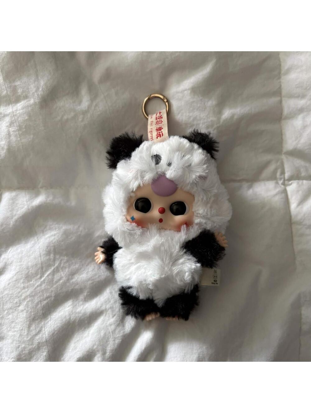 bb3 panda plush keychain
